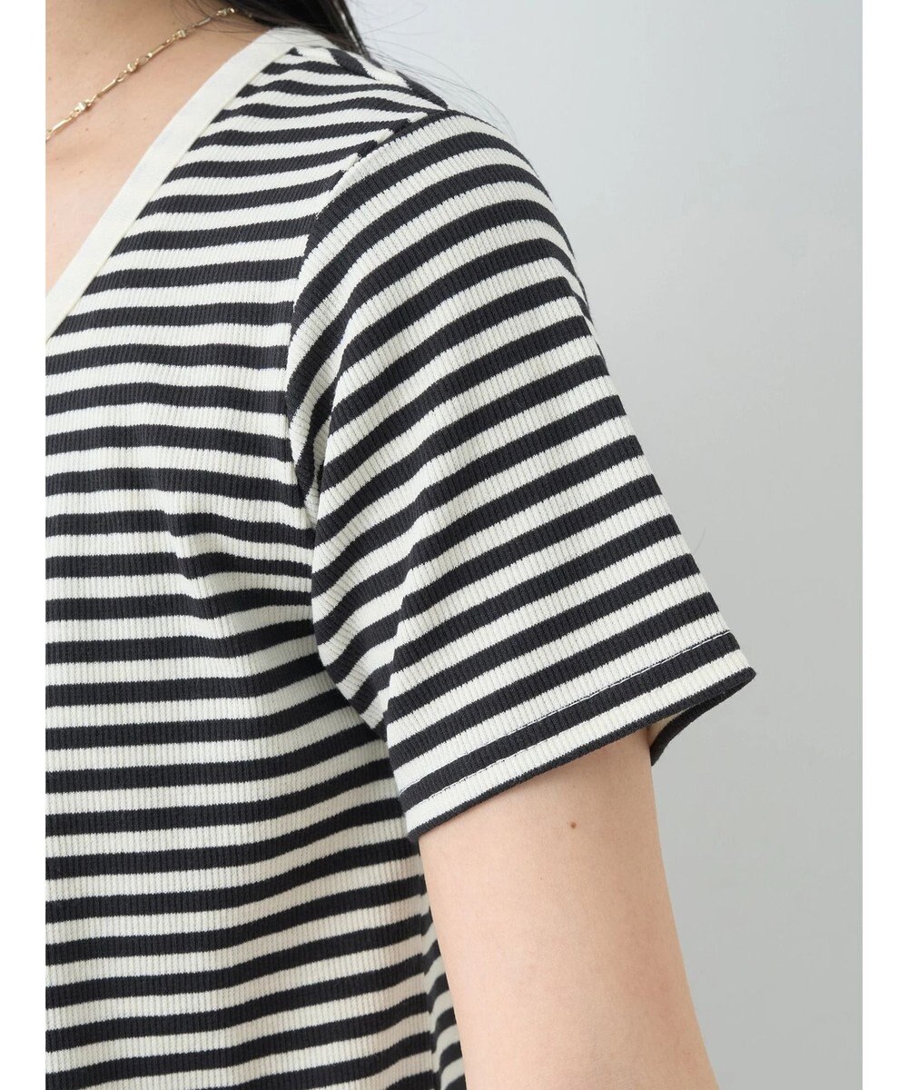 earth music&ecology ＳＥＴ２点ボーダーカーディガン＋キャミ 