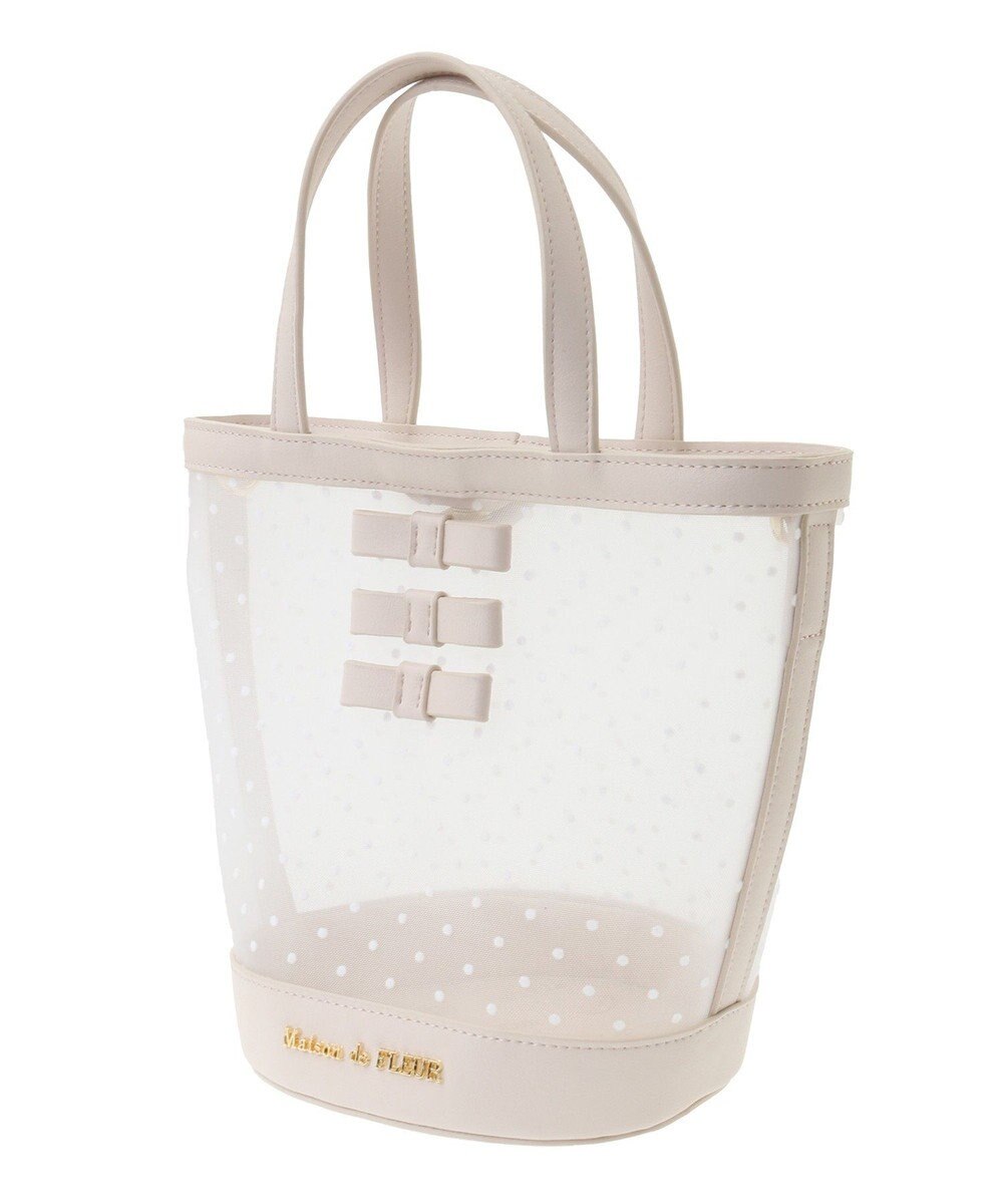 Maison de FLEUR メッシュチュールバッグ 