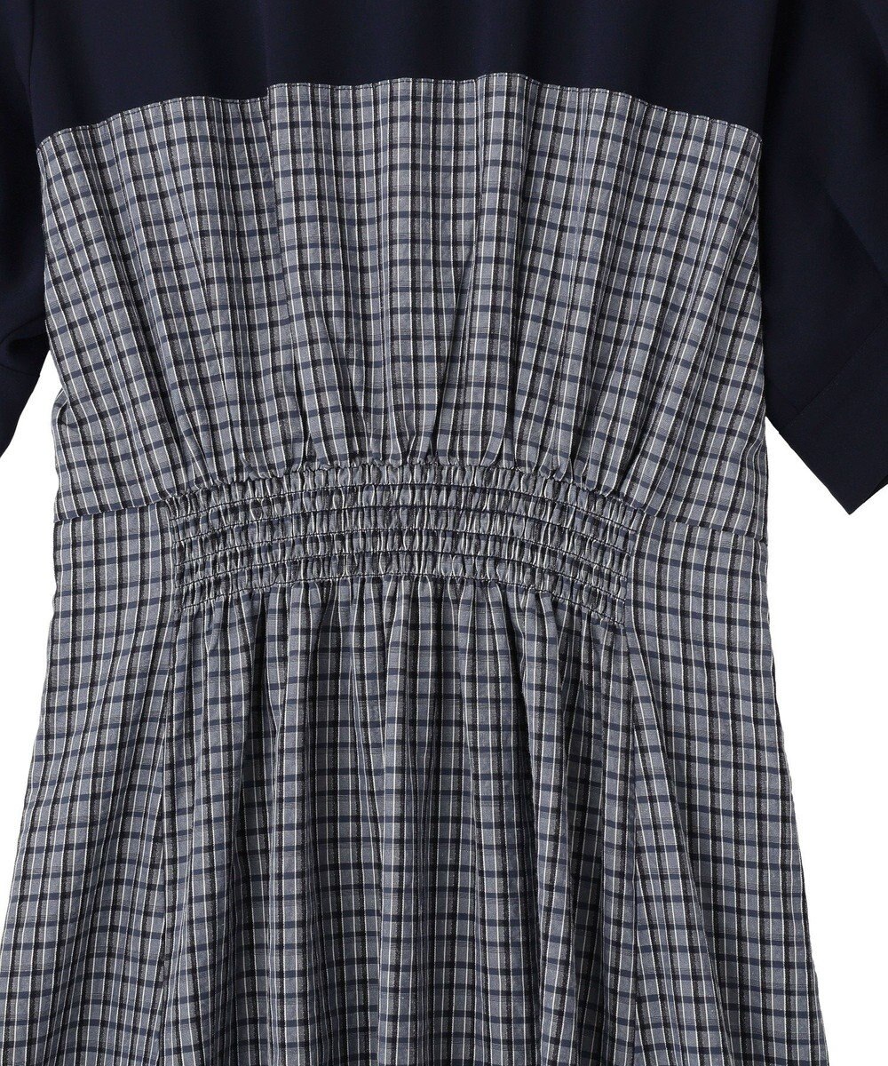 YECCA VECCA ハーフスリーブベアドッキングワンピース 