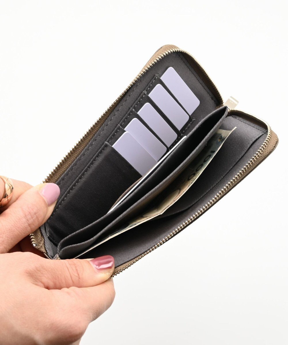 blancle シュリンクレザー Lジップ ロングウォレット 