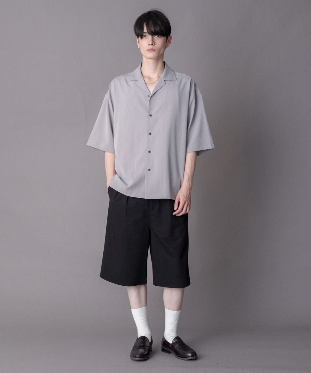 WEGO 【ユニセックス着用ITEM】クレープオープンカラーシャツ（SS） 