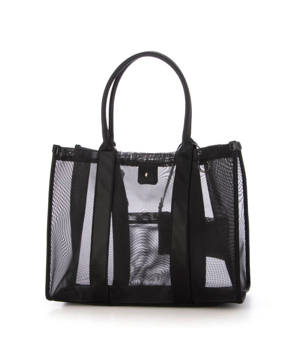 UNBILLION カシュカシュ cachecache / チュールメッシュスクエアビッグトート 