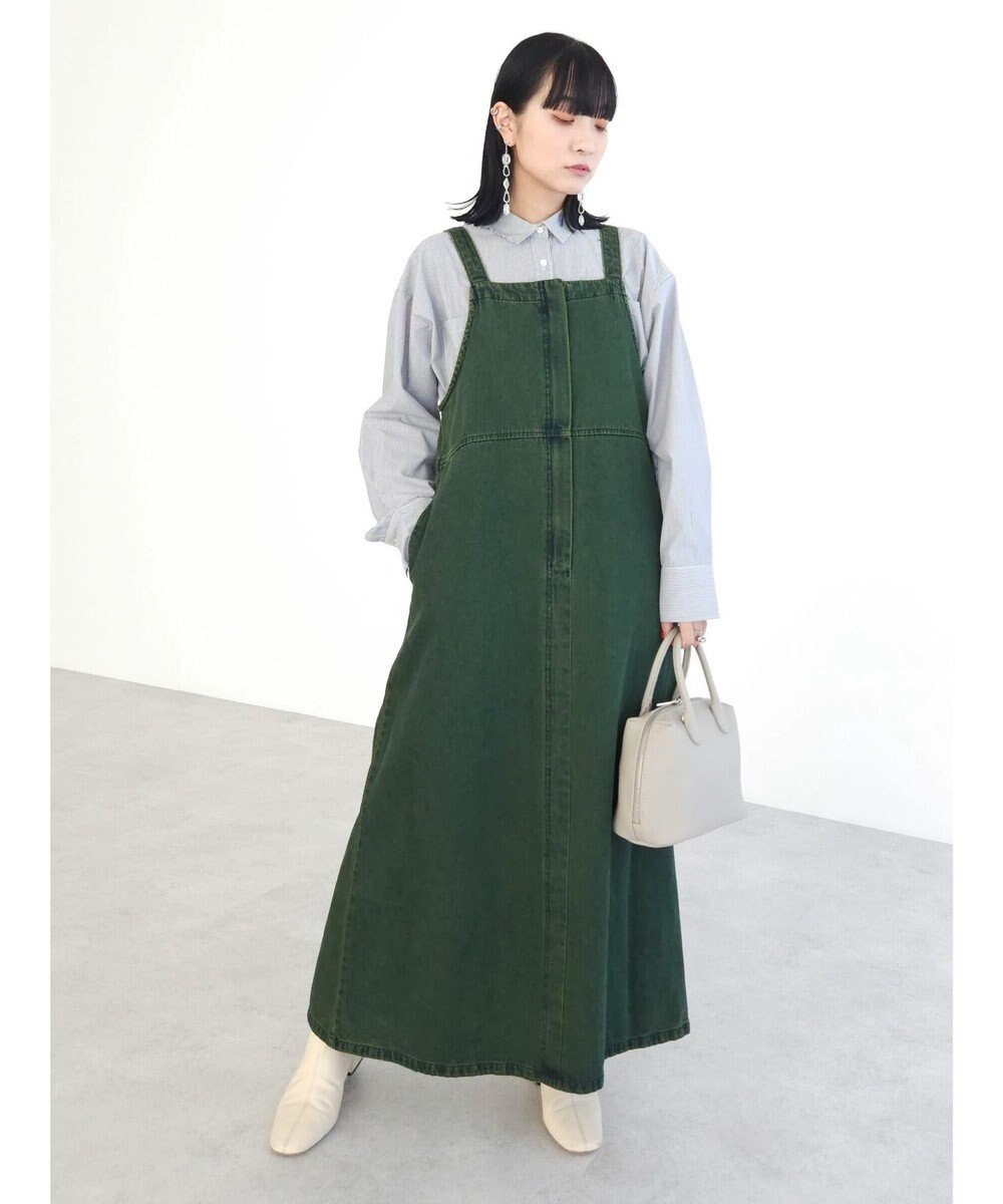 Green Parks ・ＳＵＧＡＲ　ＳＰＯＯＮ　カラーデニムジャンスカ 