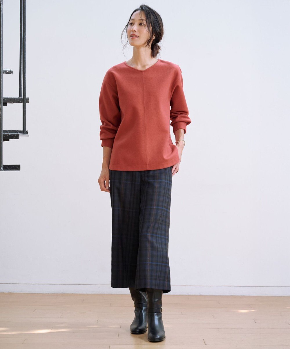 J.PRESS LADIES S milledタータンラメチェック ナロー スカート 