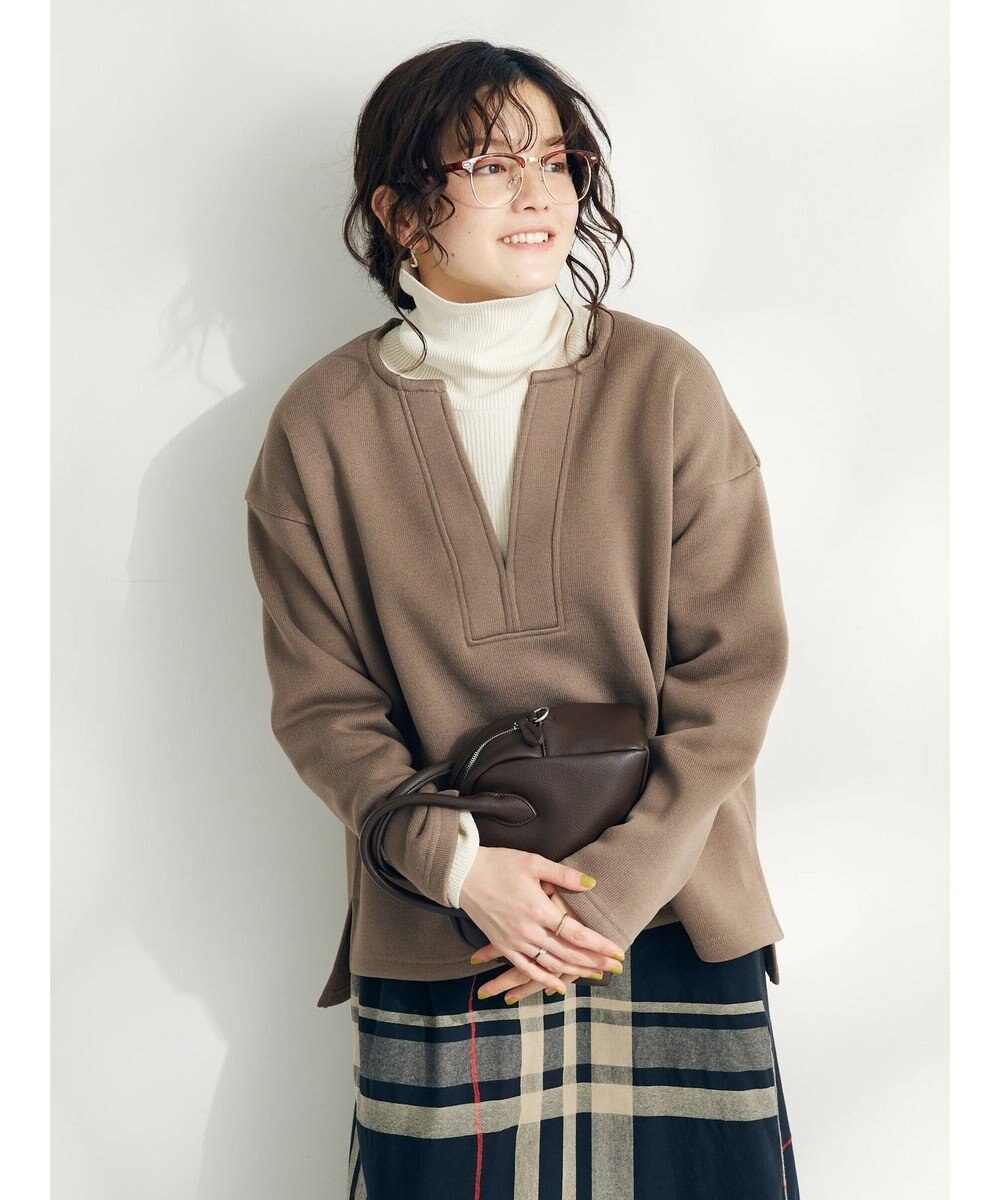 CRAFT STANDARD BOUTIQUE ニットフリースキーネックプルオーバー 