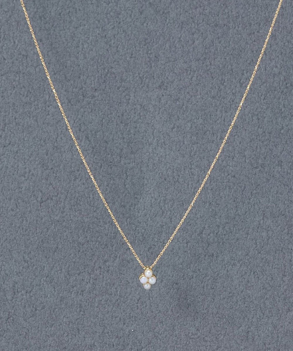 Phoebe 〈金属アレルギー対応〉ミニパールクラスターネックレス　小粒パール 
