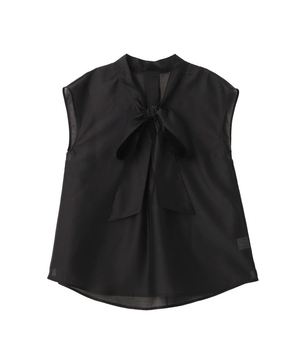 YECCA VECCA シアーボウタイブラウス 