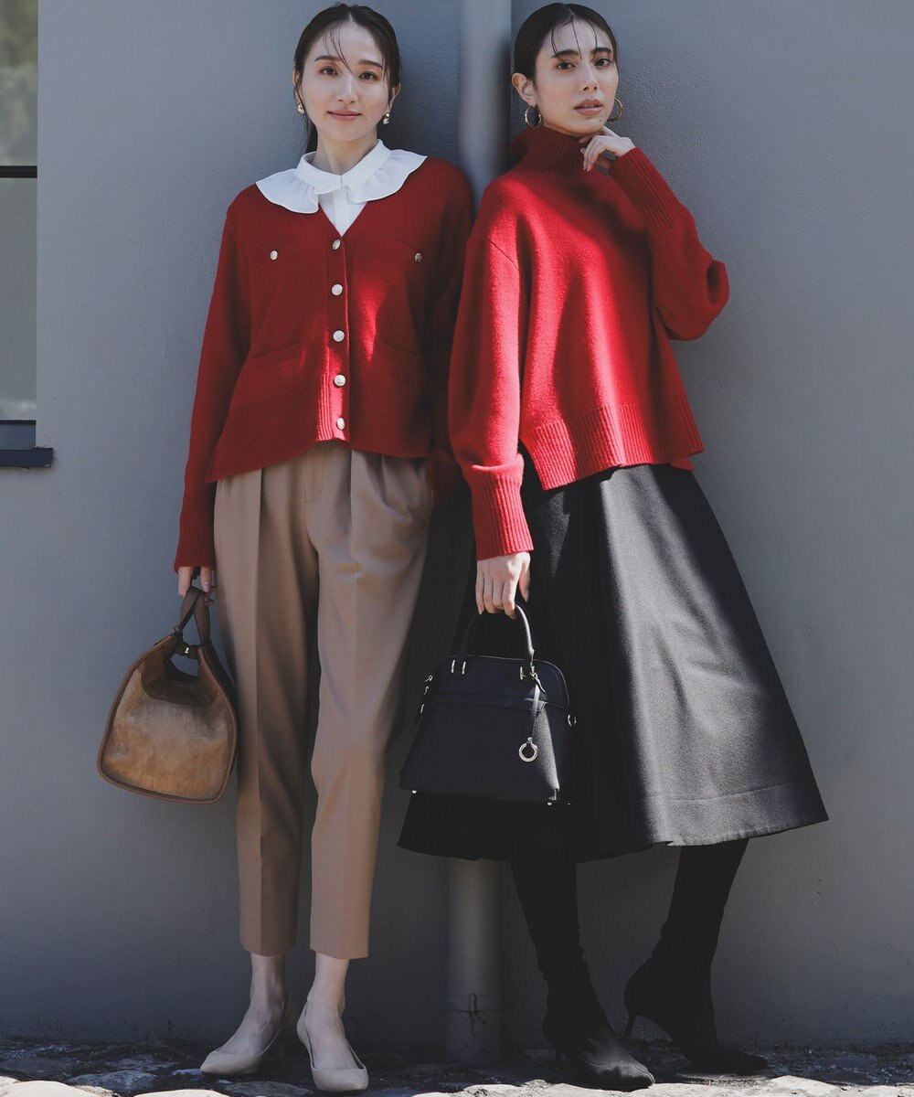 組曲 【WEB限定】ウールカシミヤミックス カーディガン 