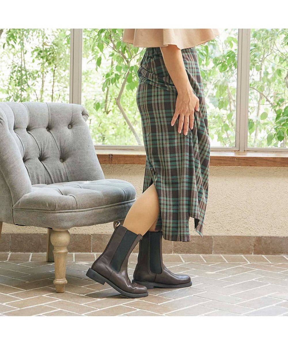 MODE ET JACOMO <carino>【レイン対応】サイドゴアショートブーツ 