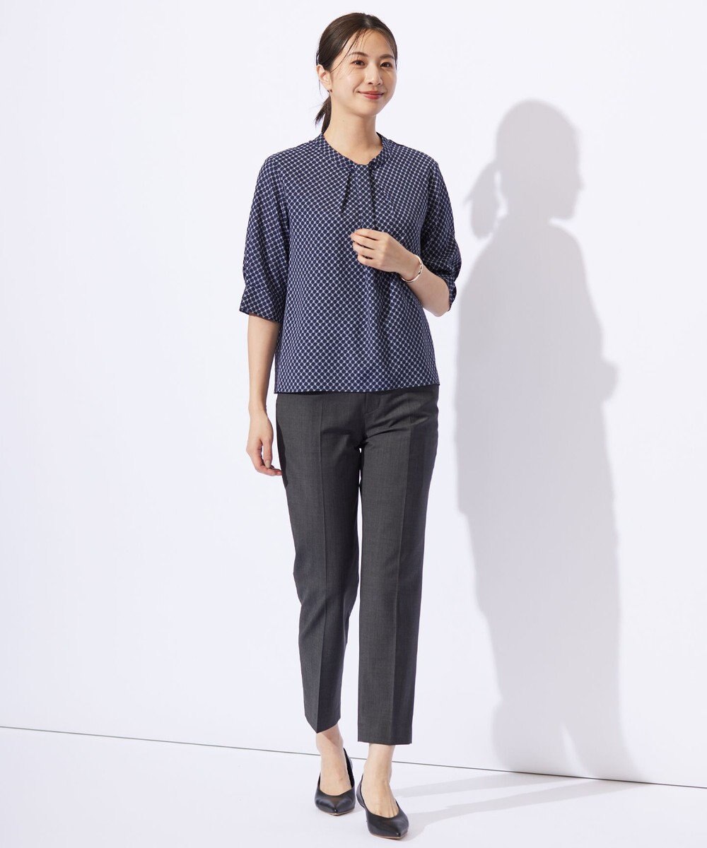 J.PRESS LADIES 【セットアップ対応】BAHARIYE PINHEAD テーパード パンツ 