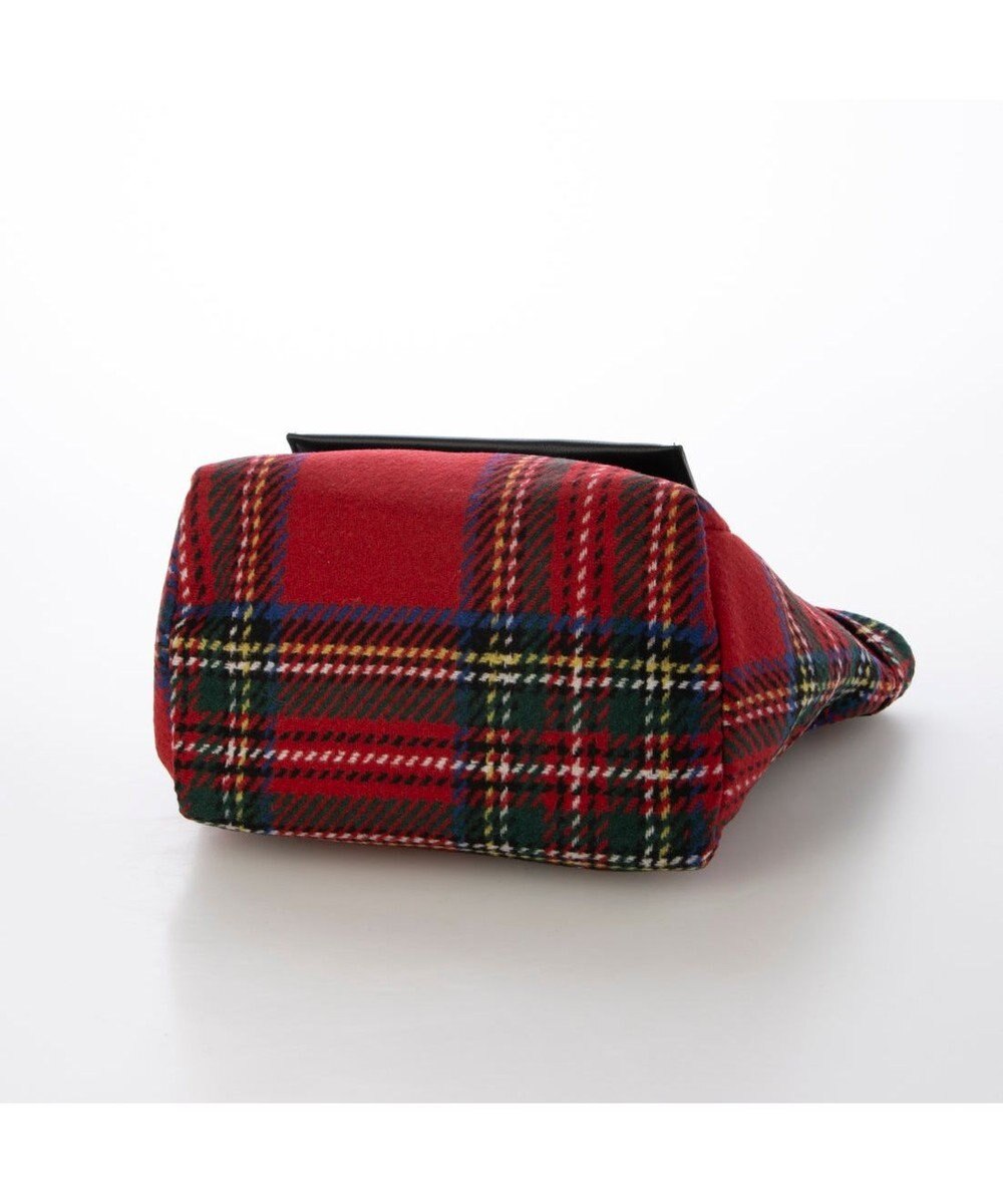 UNBILLION VERYコラボ カシュカシュ cachecache / ウールリバーシブルチェックトートバッグ 