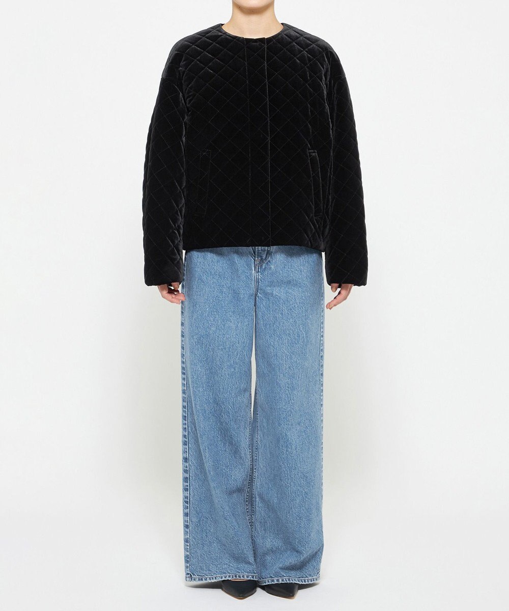 uncrave ベロア キルティング ブルゾン（uncrave WHITE） 