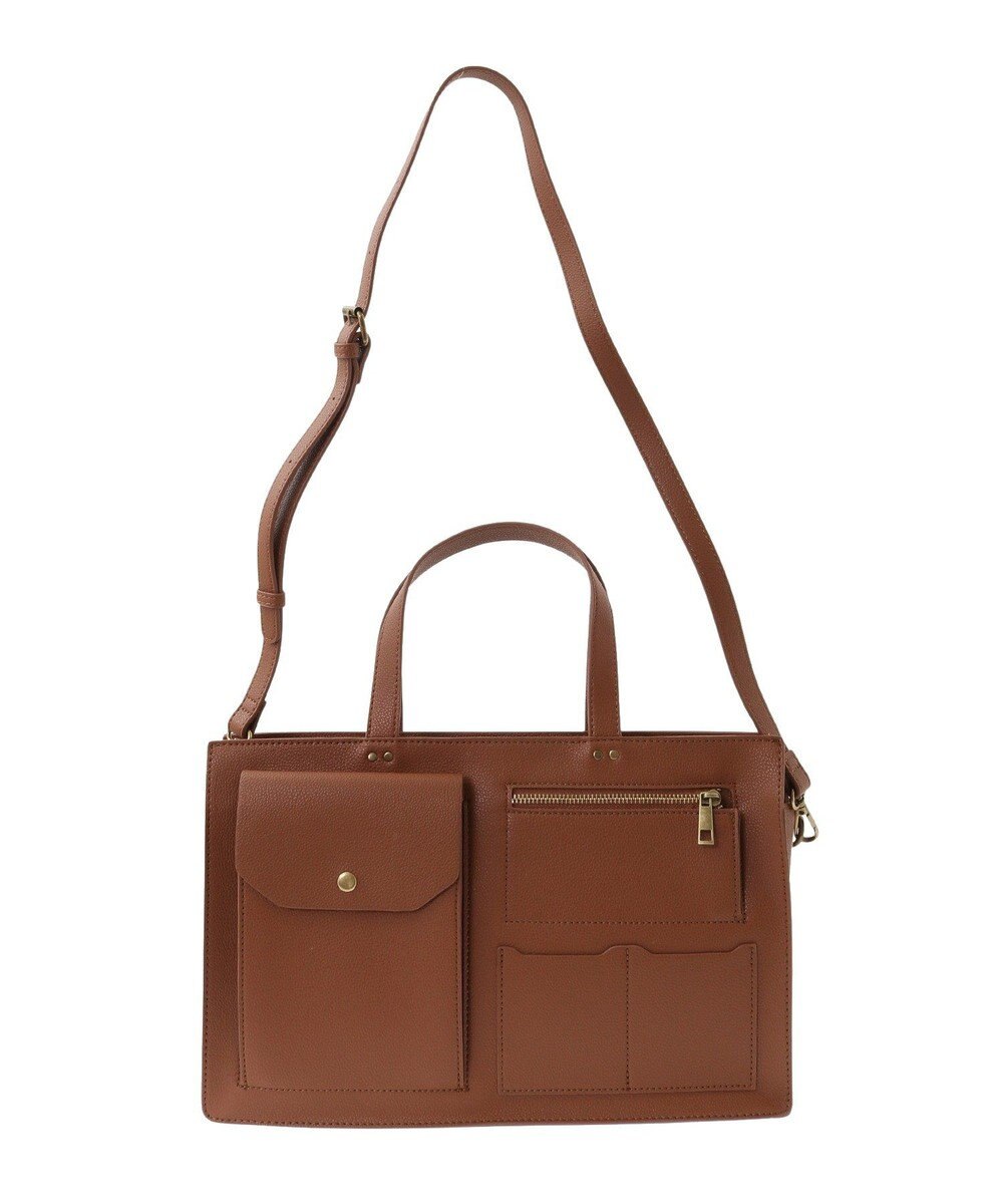 AMERICAN HOLIC マルチポケットスクエアＡ４ショルダートートバック 