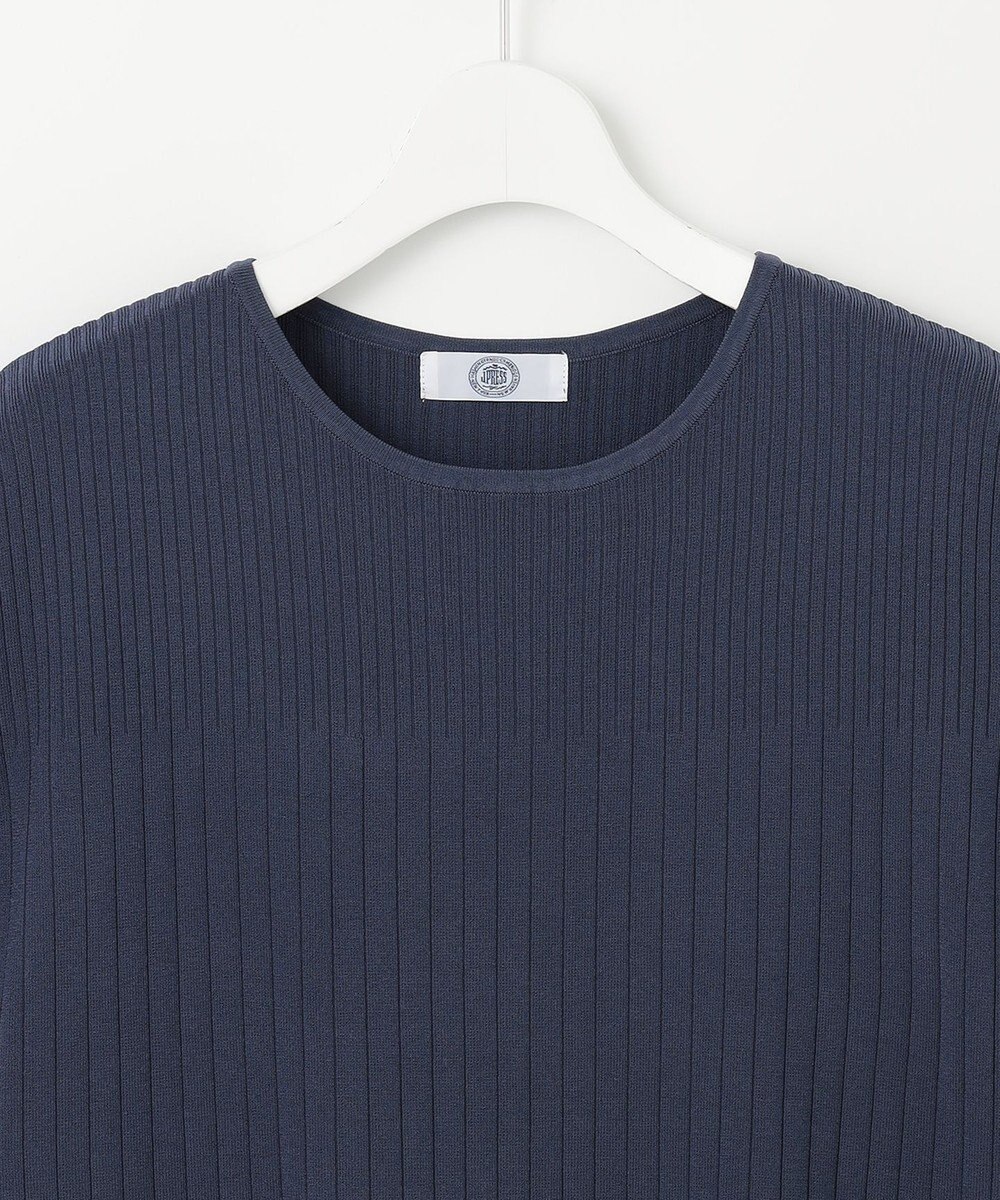 J.PRESS LADIES L 【洗える】レーヨンエリートストレッチ フレンチスリーブ ニット 