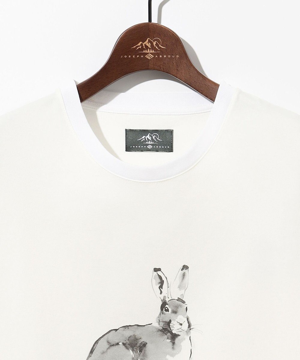 JOSEPH ABBOUD MOUNTAIN 【日本製・アーティストコラボレーション】プレーティング天竺Tシャツ 