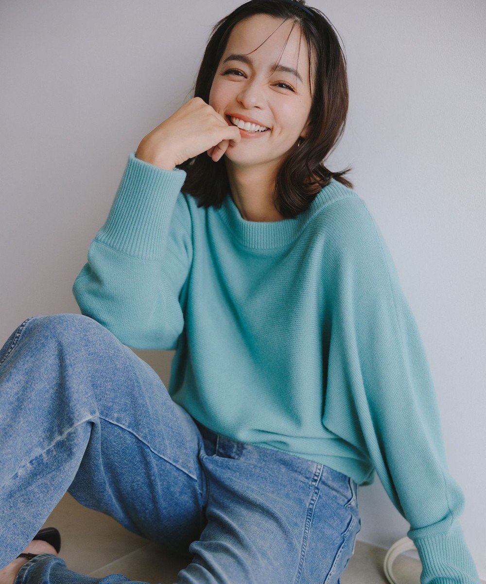 組曲 L 【加藤ローサさん着用】ライトデニムカーブパンツ 