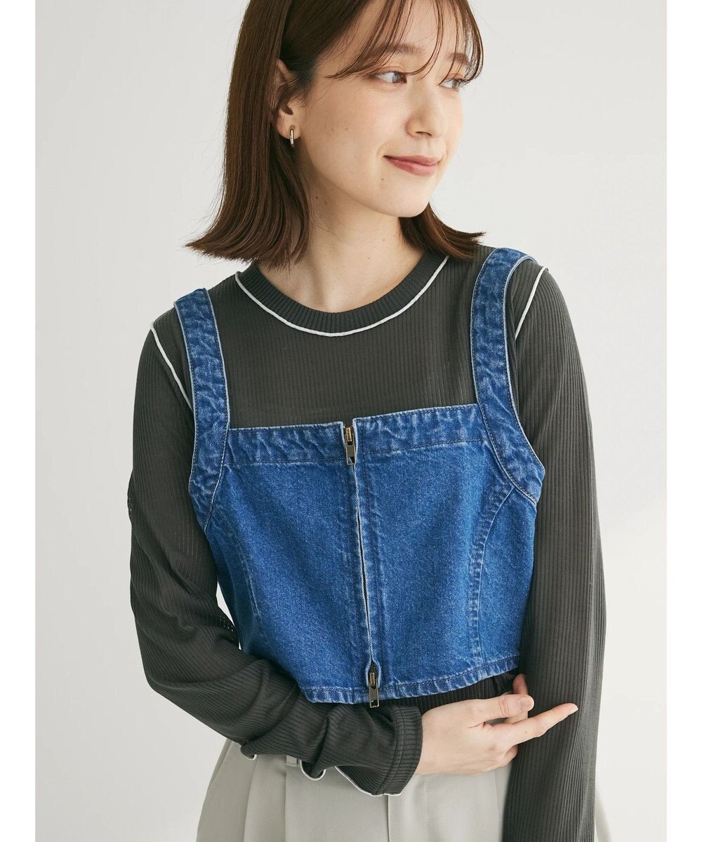 Green Parks デニムビスチェ 