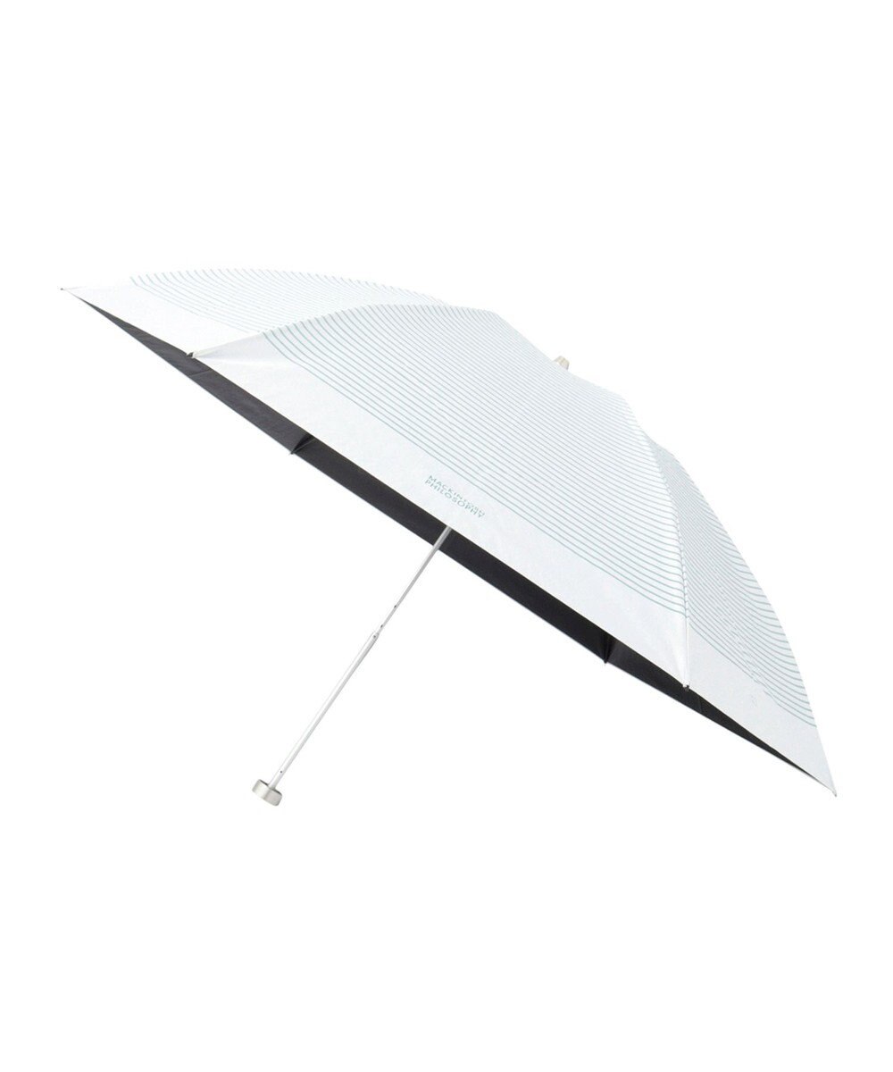 MOONBAT 【軽量】マッキントッシュ フィロソフィー 晴雨兼用日傘 折りたたみ傘 ボーダー／遮光 遮熱 UV 