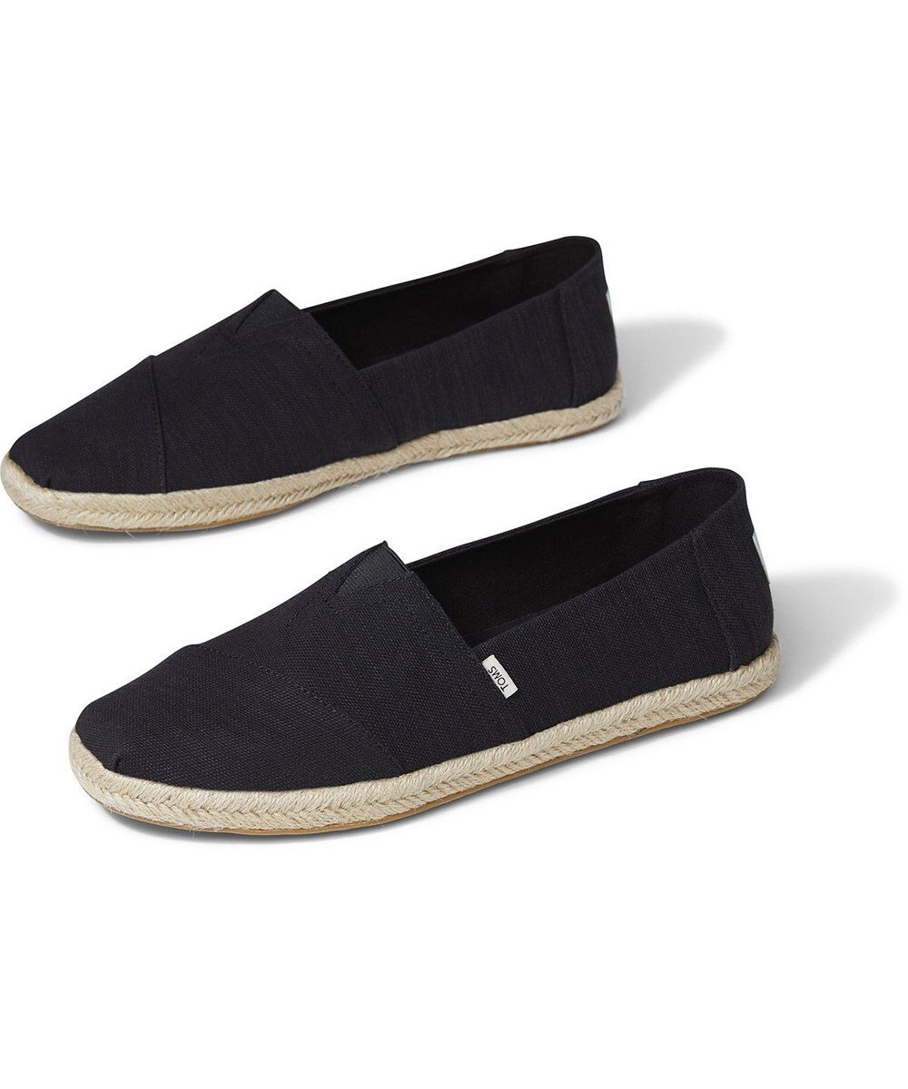 ブラック スラビー ウーブン メンズ アルパルガータ ロープ Toms ファッション通販 公式通販 オンワード クローゼット