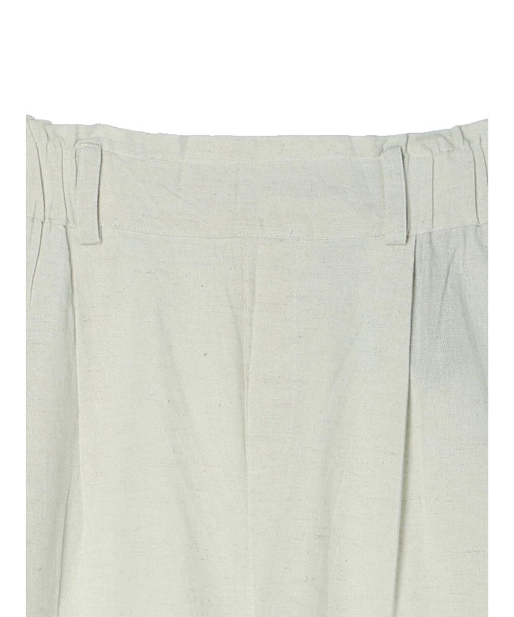 Green Parks インド 綿麻フロントタックパンツ 