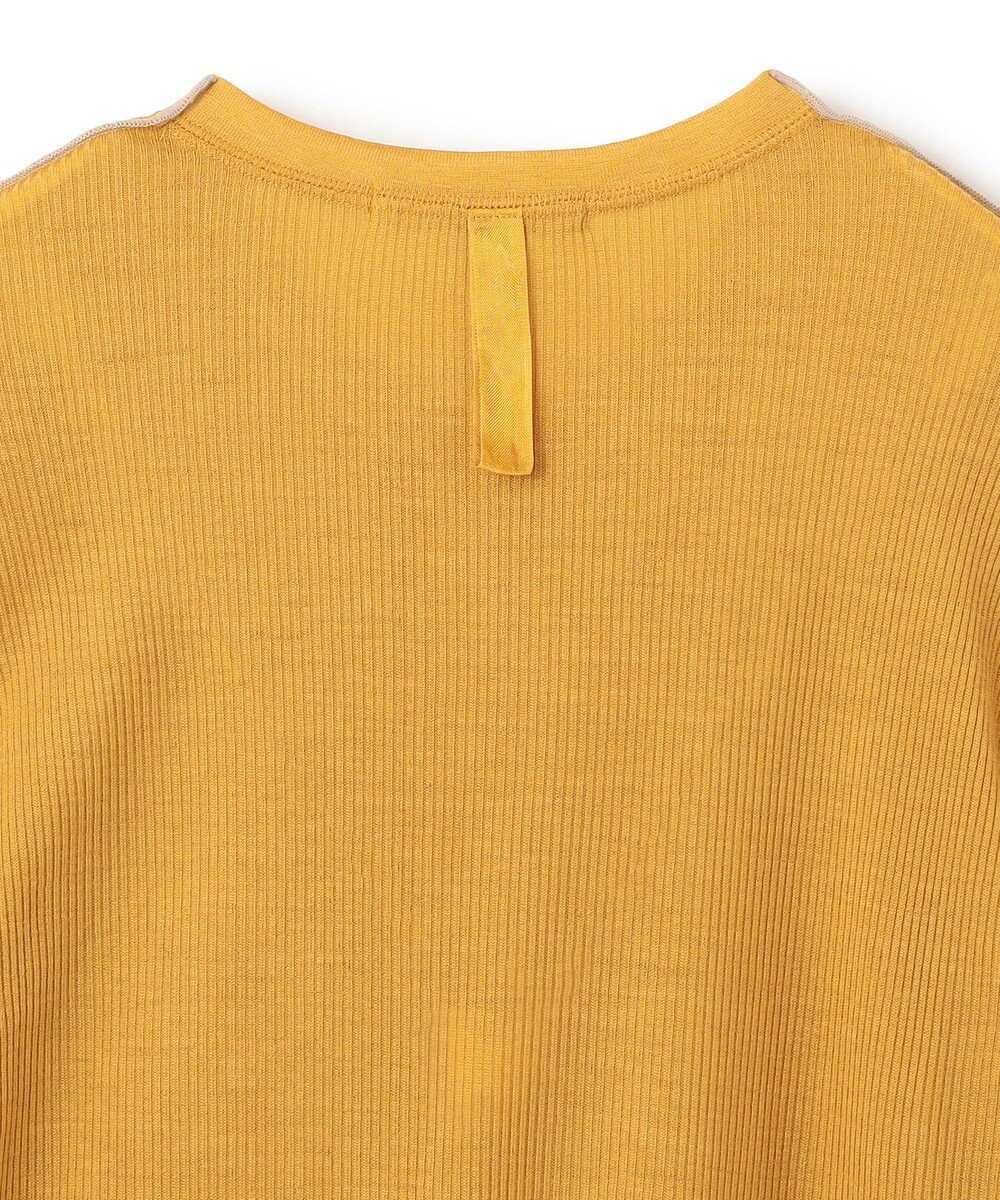 BEIGE， 【洗える・GISELe 10月号掲載】FORD / ウール配色メローヘンリーネックカットソー 