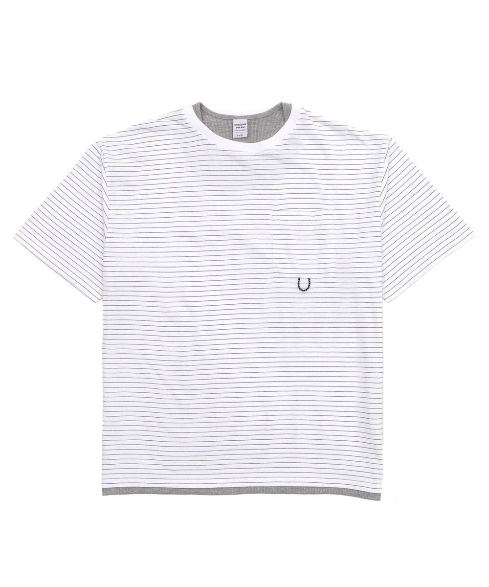 WEGO マイクロボーダーワッフルフェイクT 