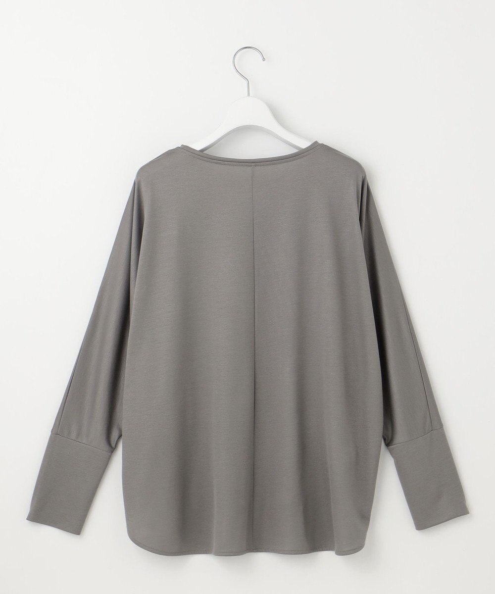 自由区 【洗える】ブラウスライクジャージー カットソー 