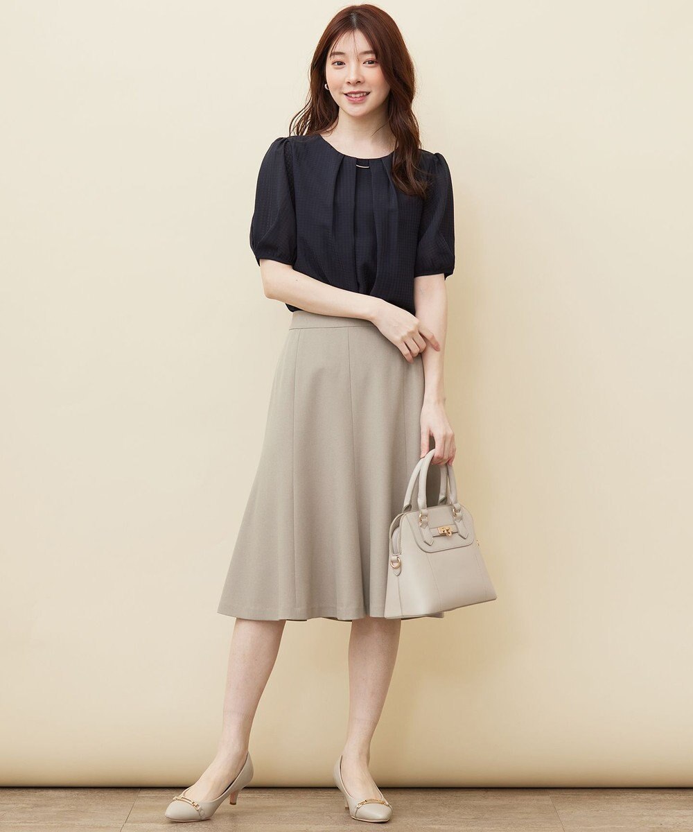 ANY SIS 【吸水速乾・UVケア・接触冷感】コンフォートジャージー ブラウス 