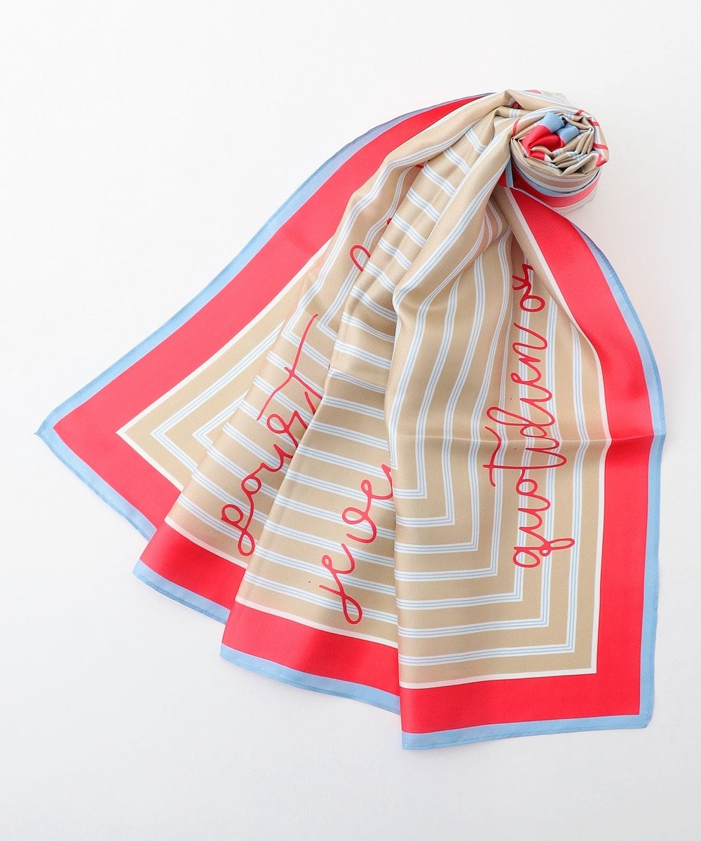 自由区 【カタログ掲載】ストライプレター スカーフ 