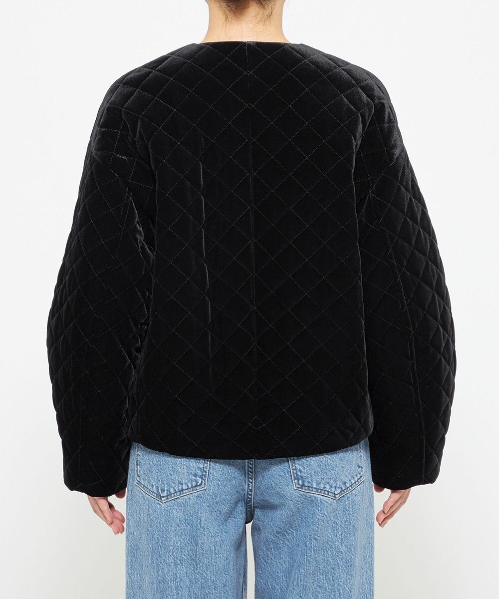 uncrave ベロア キルティング ブルゾン（uncrave WHITE） 