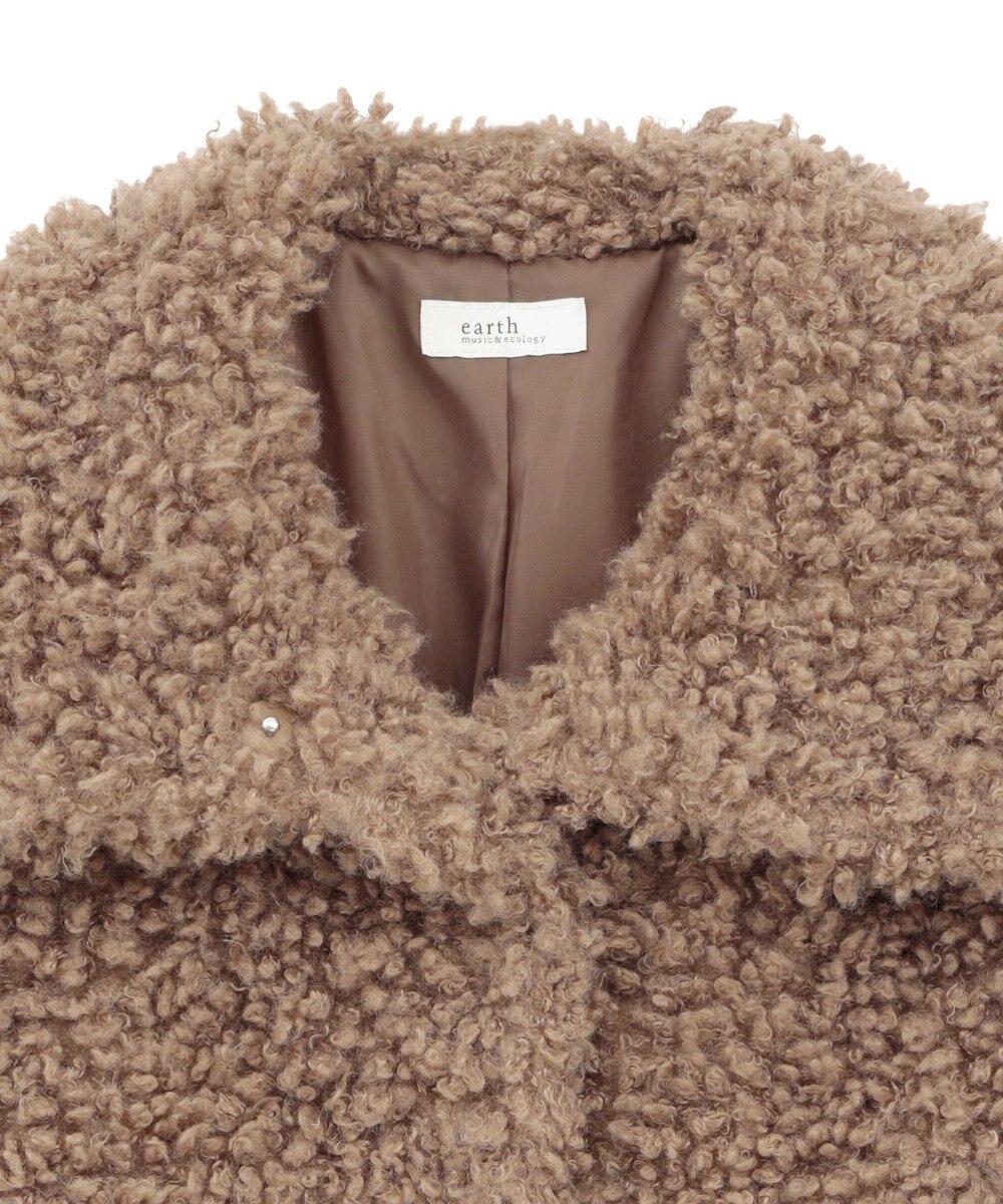 earth music&ecology プードルファーショートブルゾン 