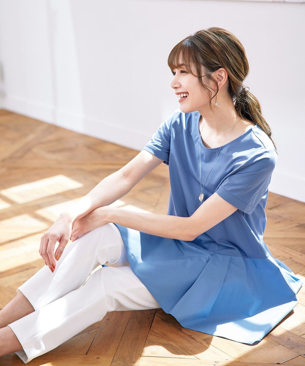 Tiaclasse 【洗える】イレギュラーヘムチュニックブラウス 