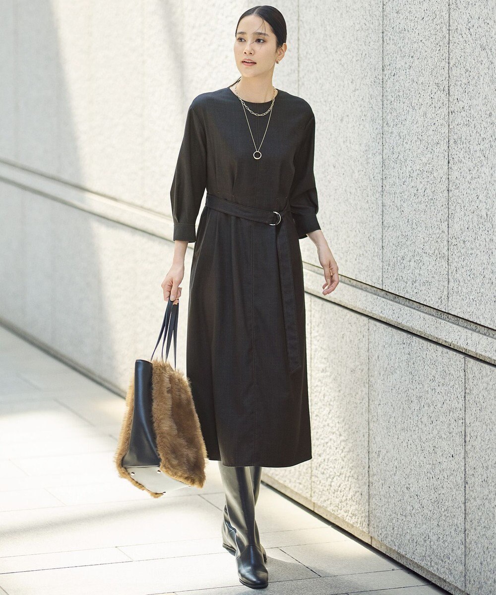 自由区 【SHIHOさん着用】ストレートインヒールロング ブーツ 