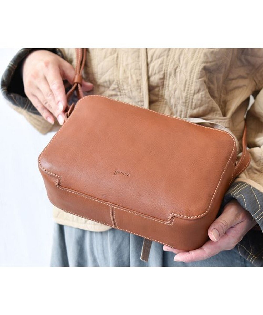 genten ミネルヴァ 横長ショルダーバッグ 