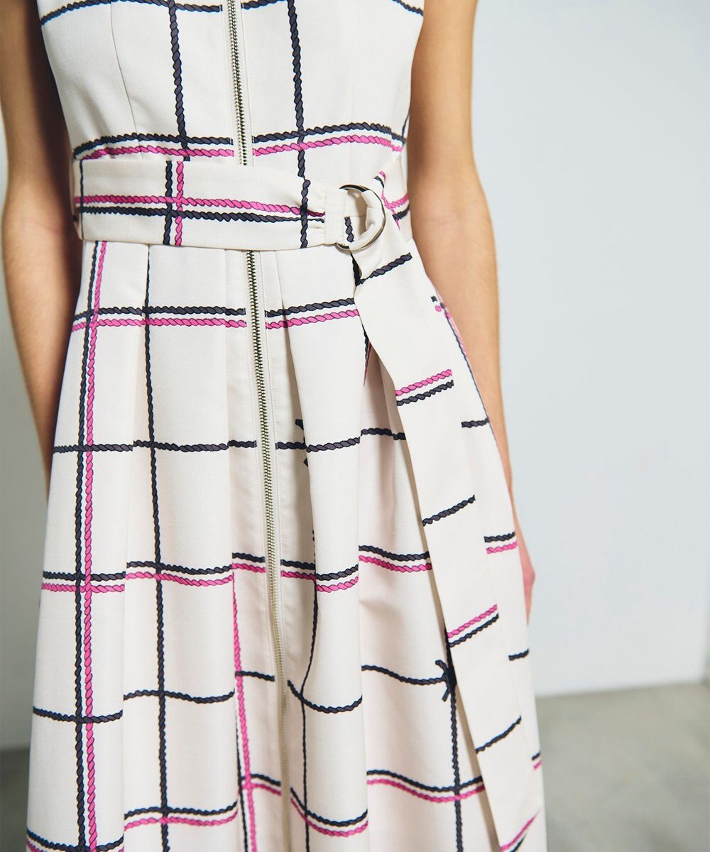 GRACE CONTINENTAL ロープチェックワンピース 