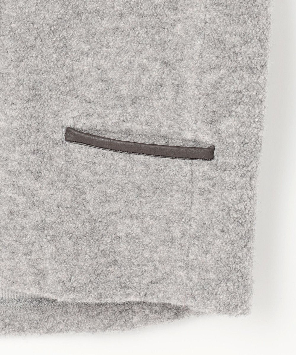 J.PRESS LADIES 【WEB限定】パイルジャージー ノーカラー ブルゾン 