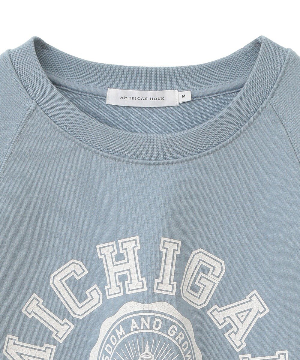 AMERICAN HOLIC ＭＩＣＨＩＧＡＮ　ラグランスウェット 