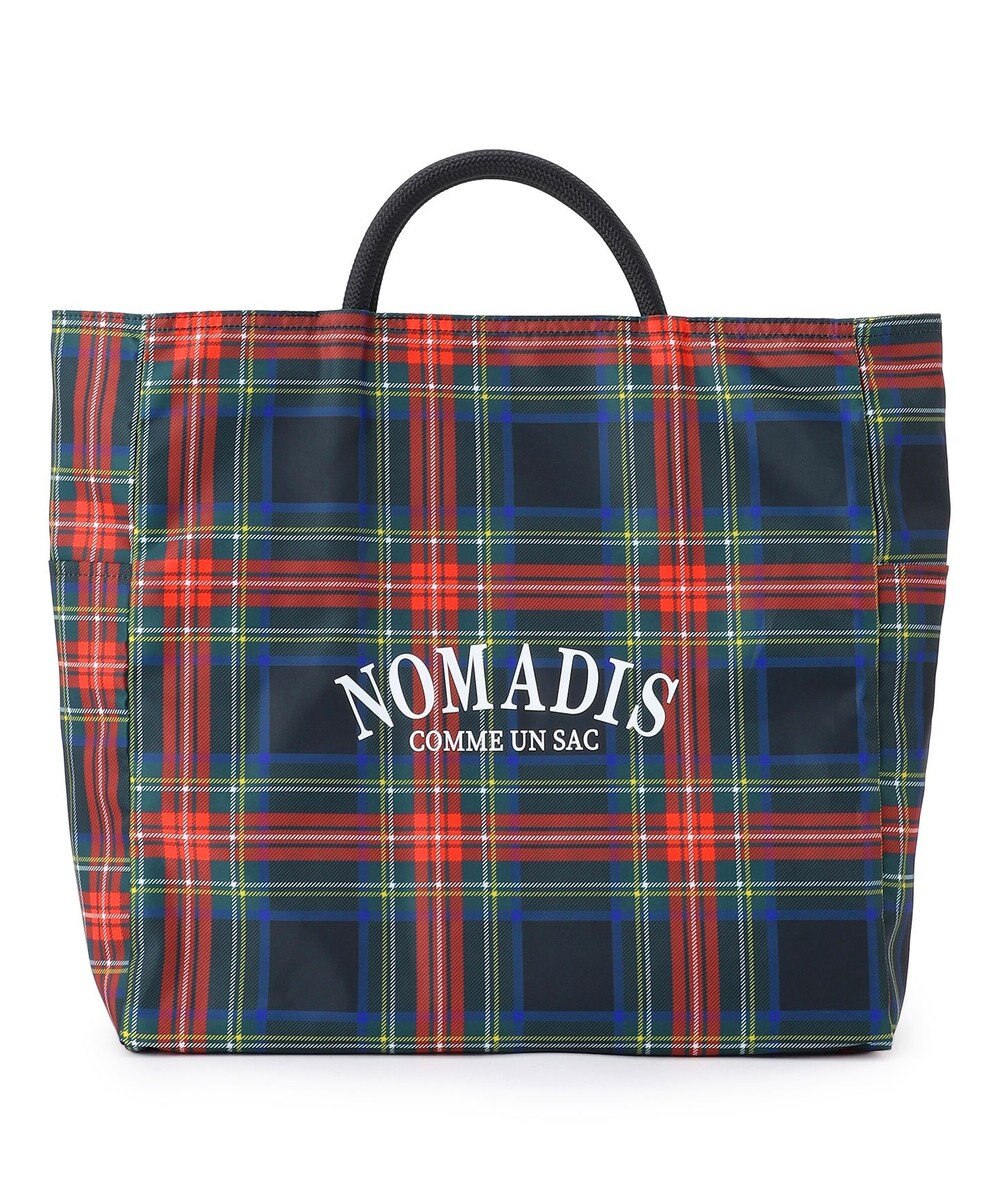 23区 NOMADIS SACリバーシブル チェックトートバッグ(L) 