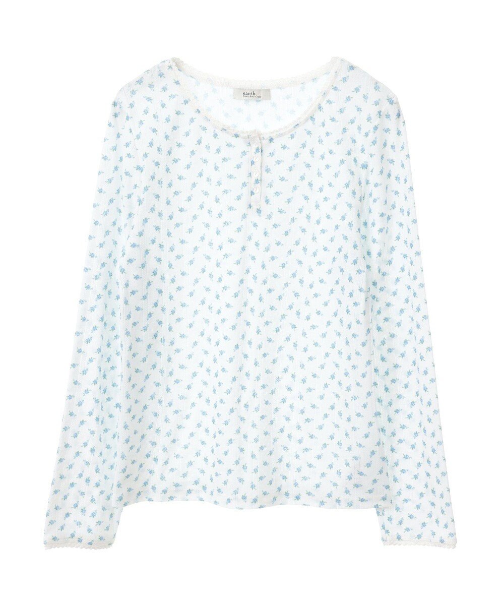 earth music&ecology アイレットジャカードタイトプルオーバー 