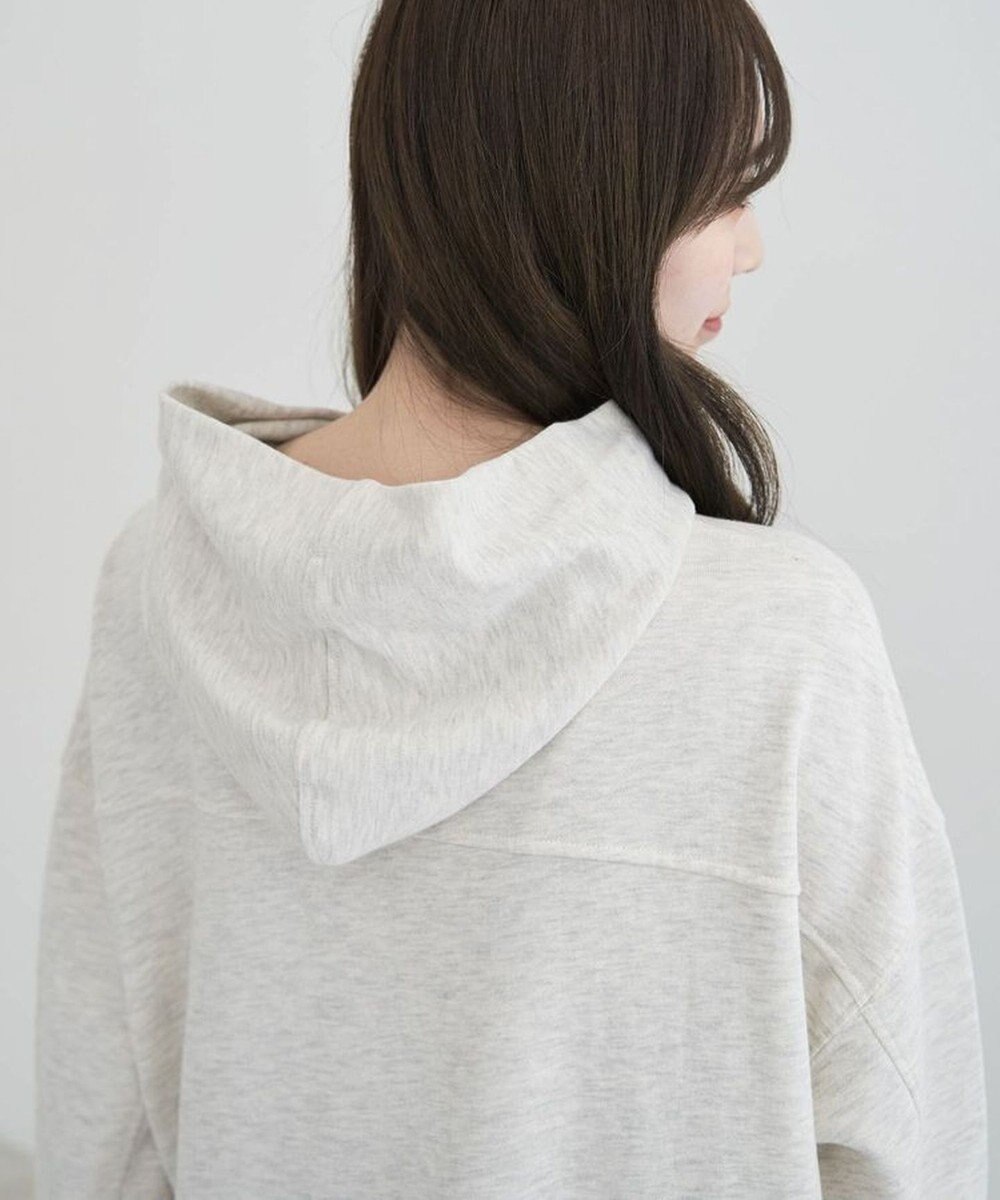 Green Parks 裏毛エンブレムパーカーチュニック 