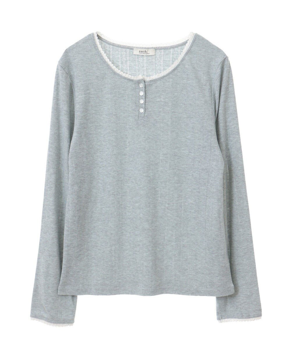 earth music&ecology アイレットジャカードタイトプルオーバー 