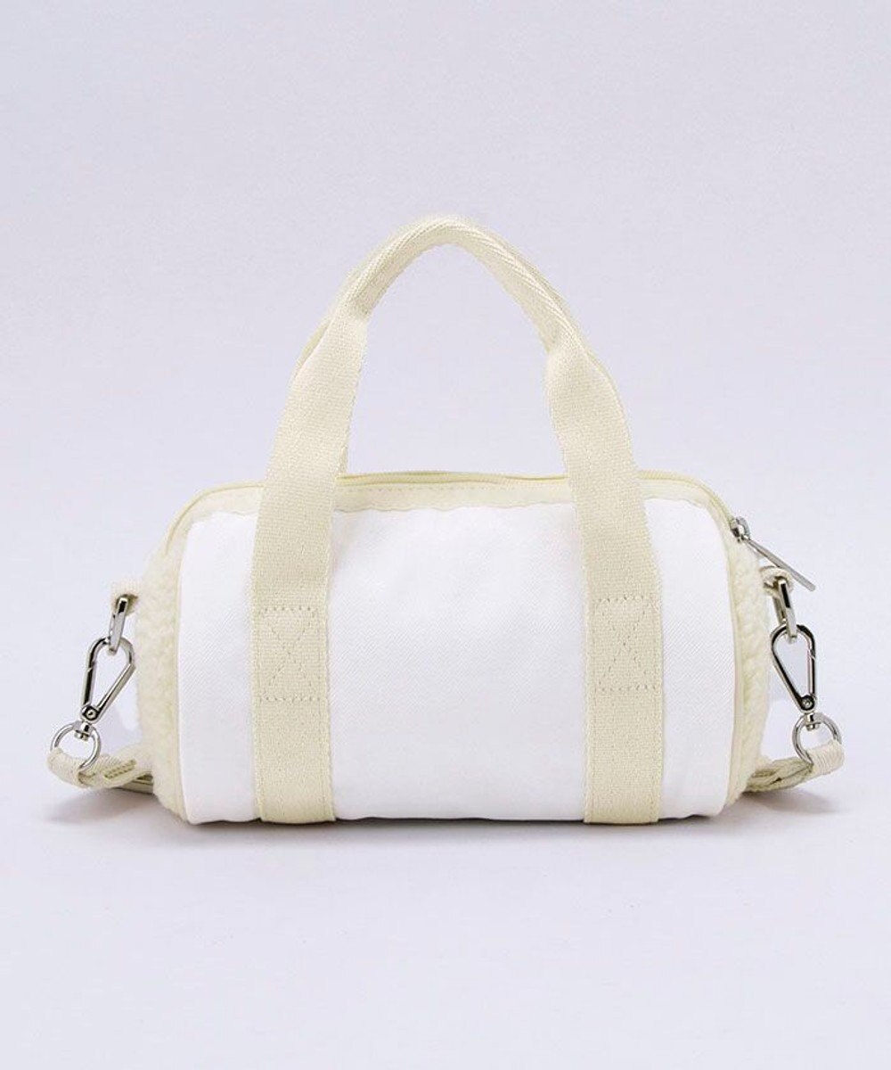 LeSportsac DENIM ROLL BAG/ホワイトデニム/クリームシェルパ 