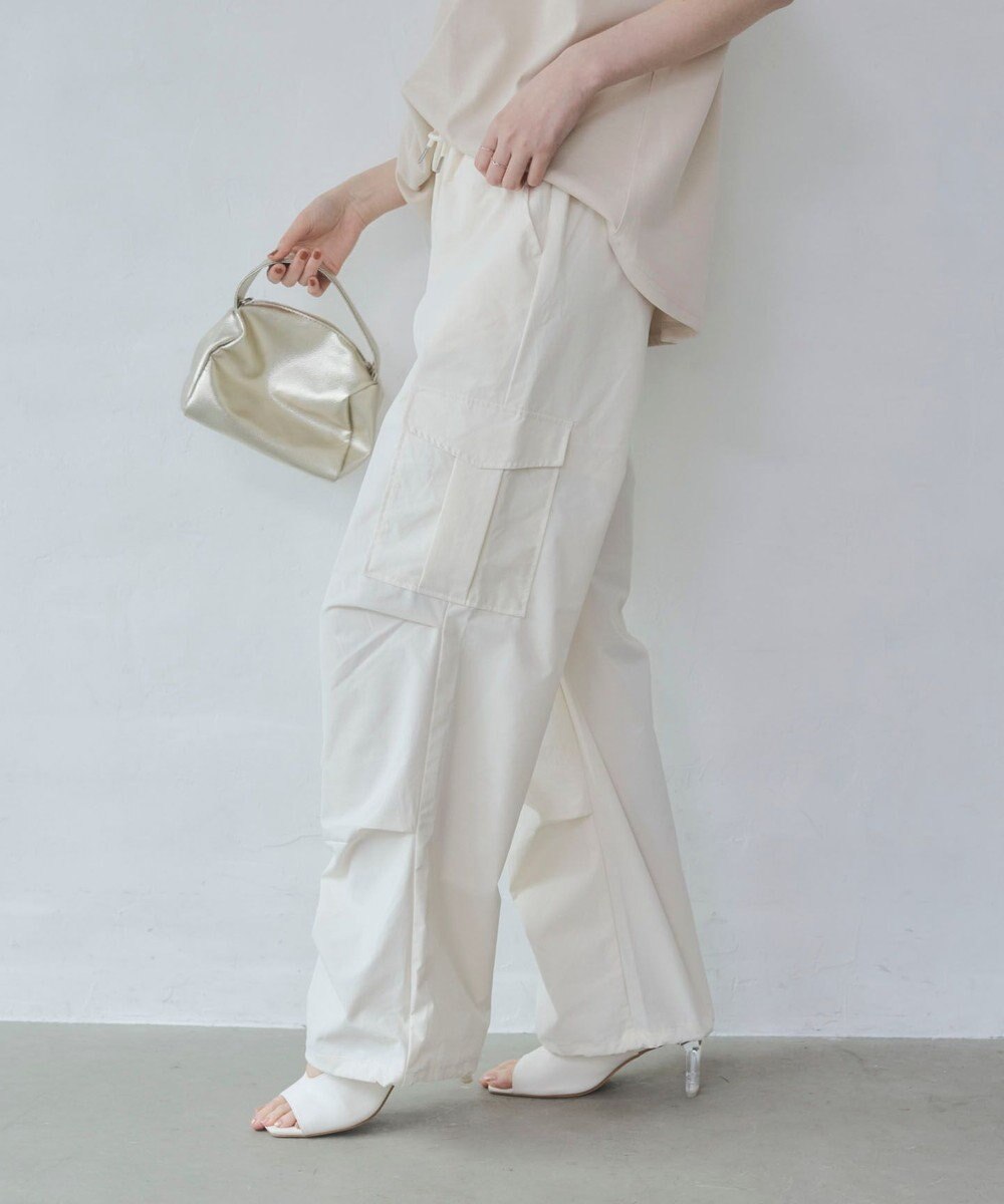 WEGO 【ウエストゴム】イージーパラシュートカーゴパンツ 