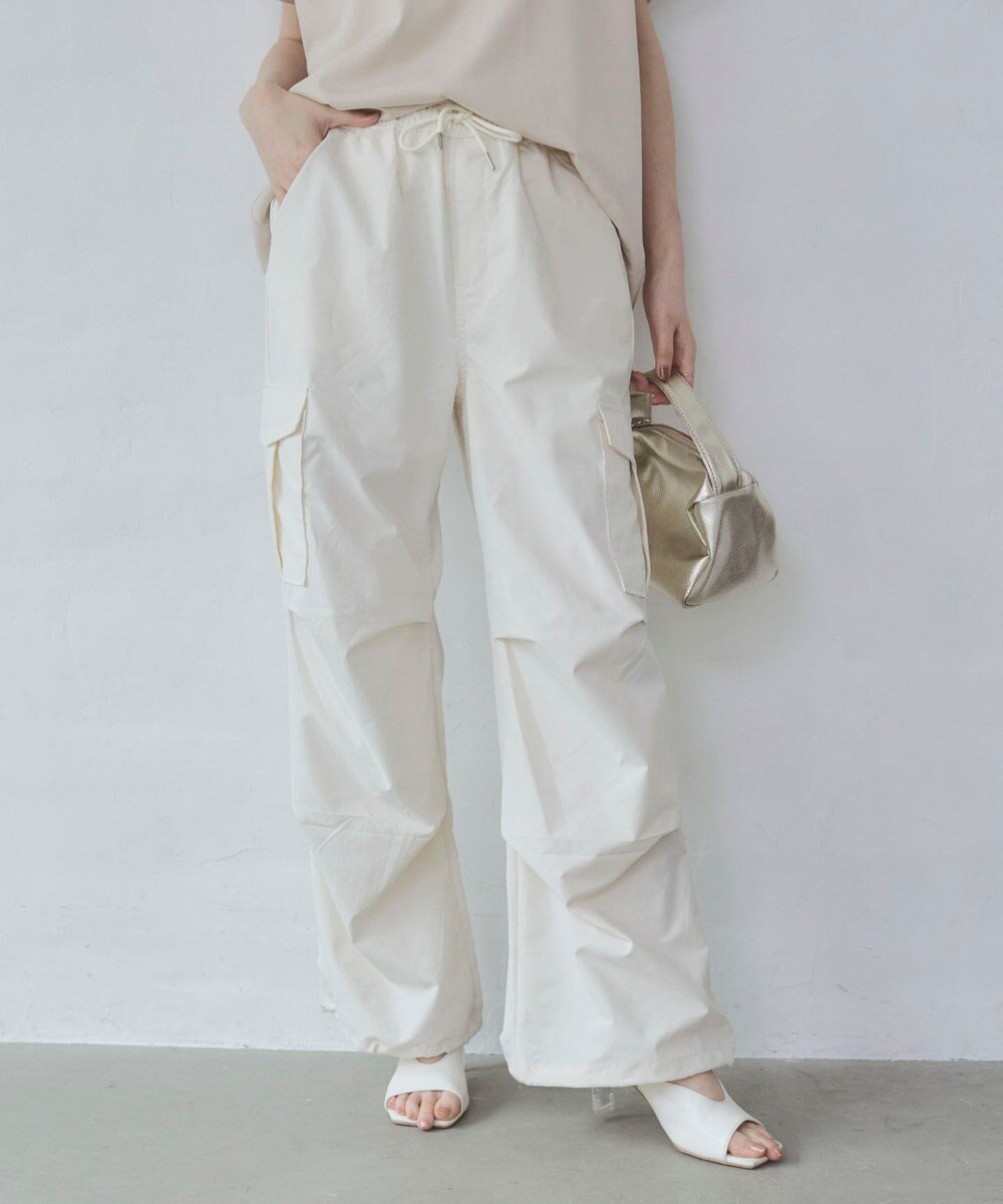 WEGO 【ウエストゴム】イージーパラシュートカーゴパンツ 