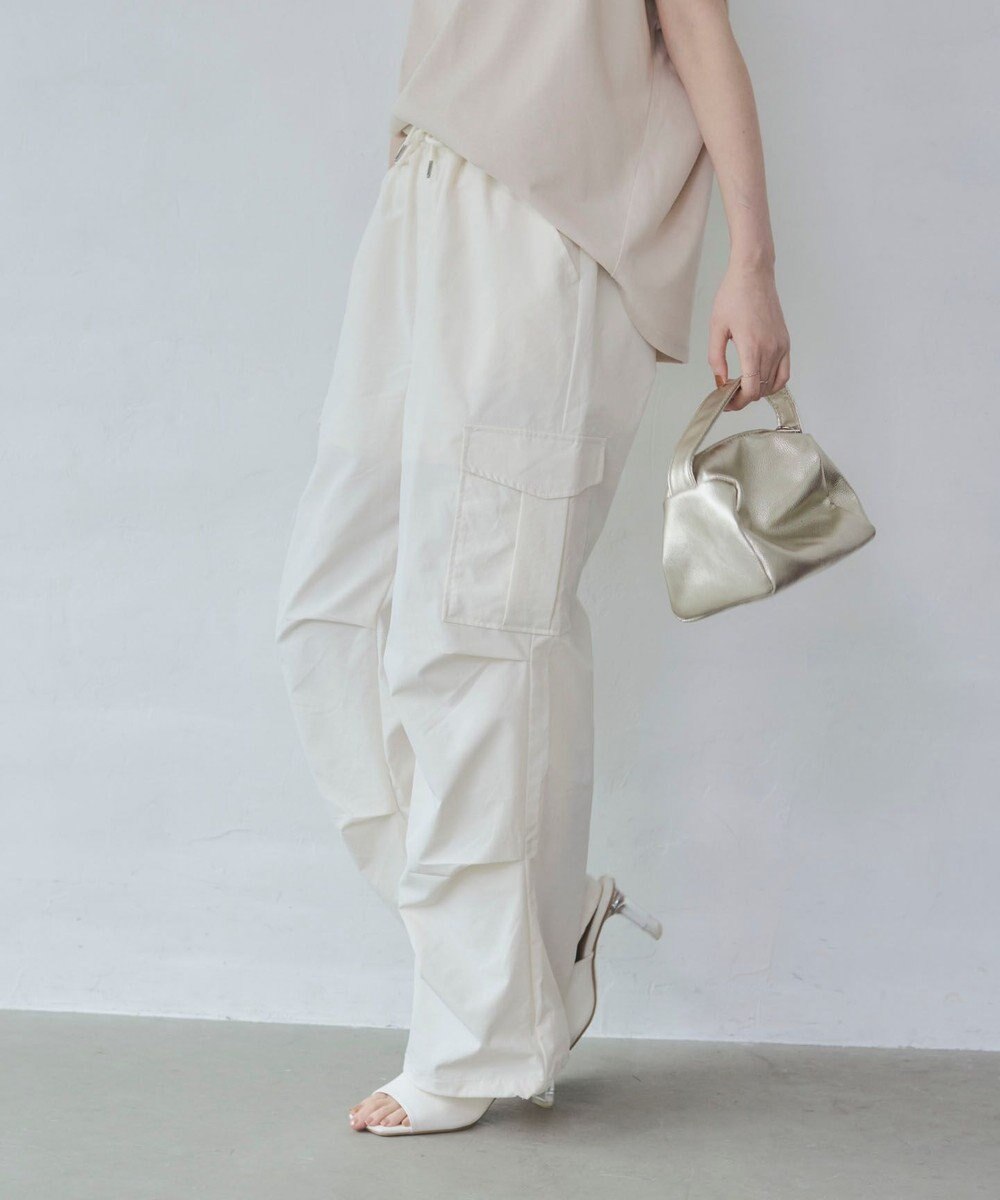 WEGO 【ウエストゴム】イージーパラシュートカーゴパンツ 