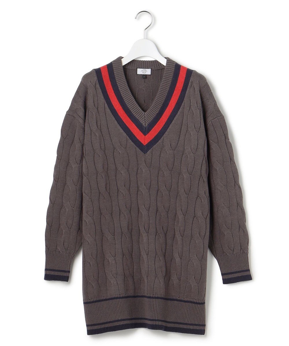 J.PRESS YORK STREET 【WOMEN】チルデンチュニック Vネックニット 