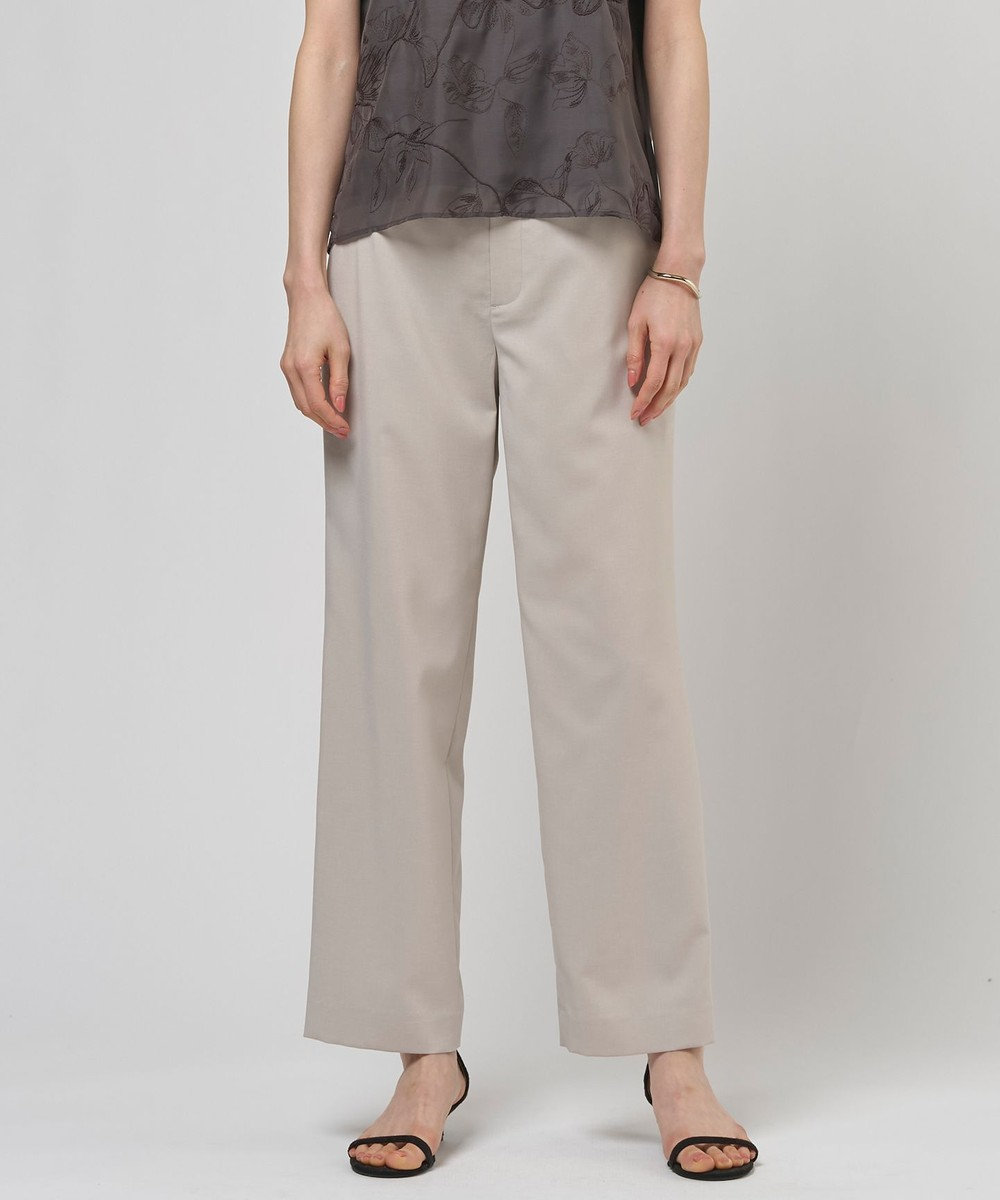 J.PRESS LADIES 【セットアップ対応】ファンマートロストレッチ テーパード パンツ 