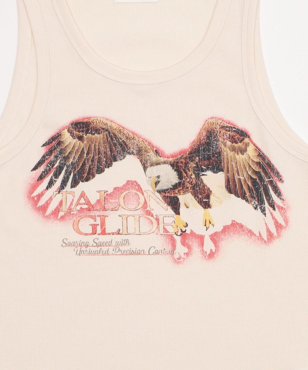 WEGO グラフィックリブタンクトップ 