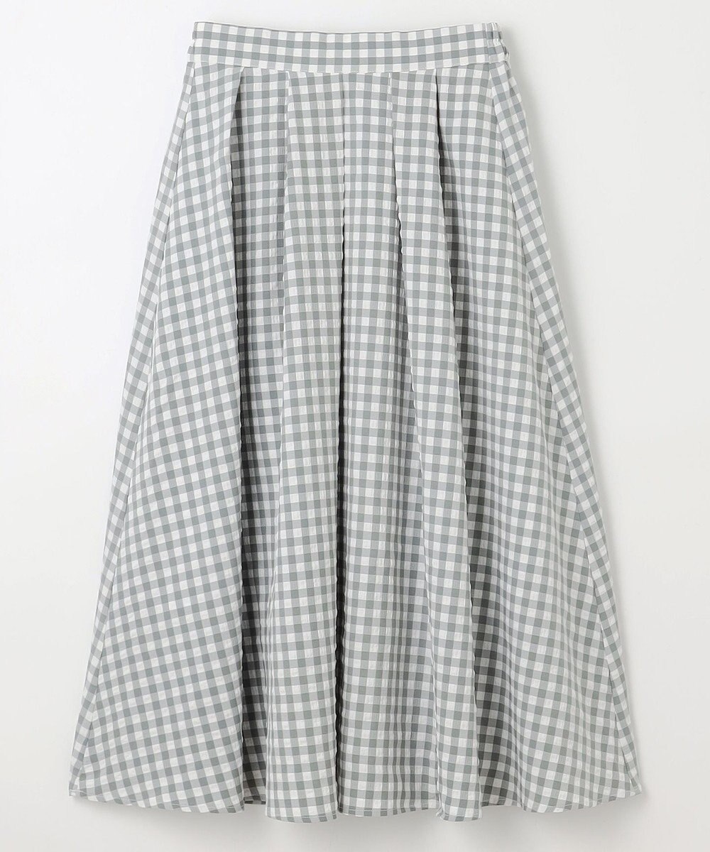 ANY 【ウエストゴム】ギンガムフレアスカート 