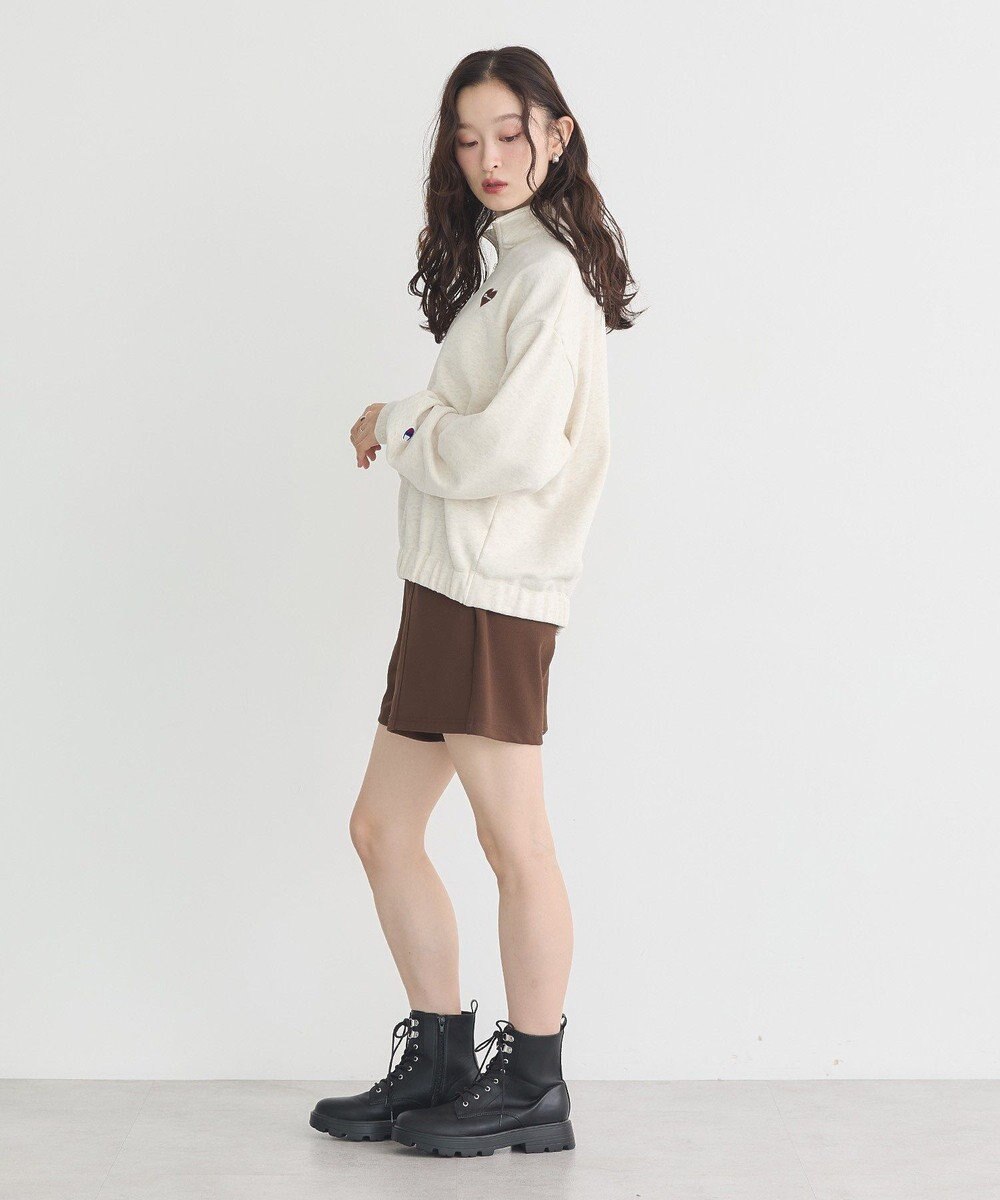 earth music&ecology Ｃｈａｍｐｉｏｎ×ｅｍａｅハーフジップハートスウェット 